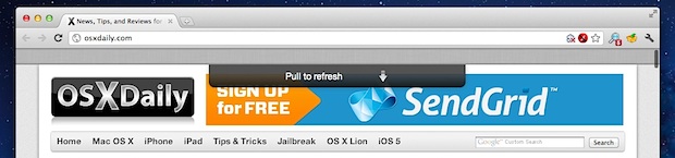shortcut for refresh on chrome for mac